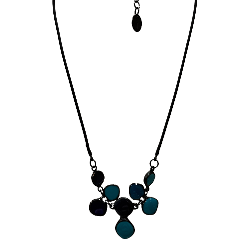 Collier Pastilles bleu THIERRY JOO