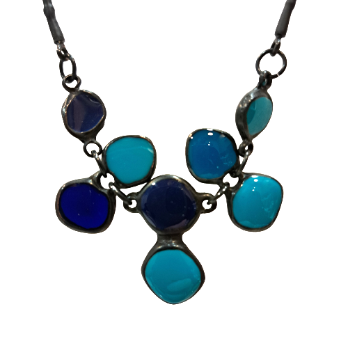 Collier Pastilles bleu THIERRY JOO