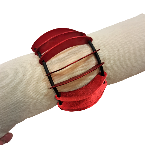 Bracelet Bombé rouge OANA MILLET