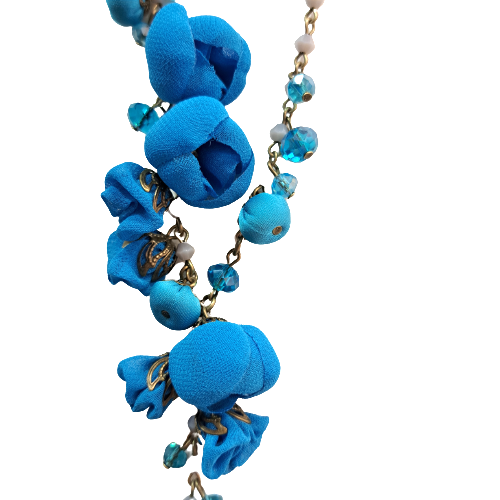 Collier sautoir Flavie bleu JU BIJOUX