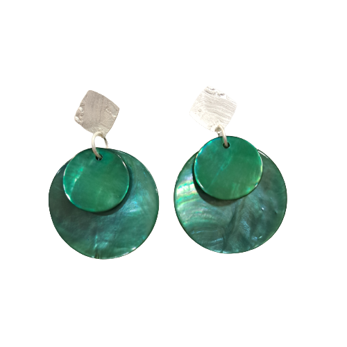 Boucles percées Mia vert d'eau LA PETITE SARDINE