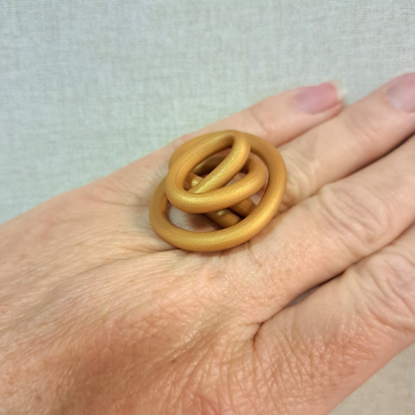 Bague Zig or nacré SAMUEL CORAUX