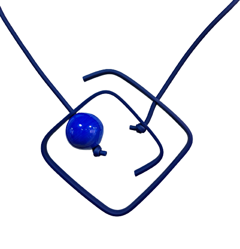Collier Labyrinthe bleu SAMUEL CORAUX