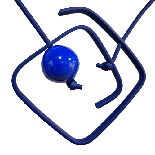 Collier Labyrinthe bleu SAMUEL CORAUX