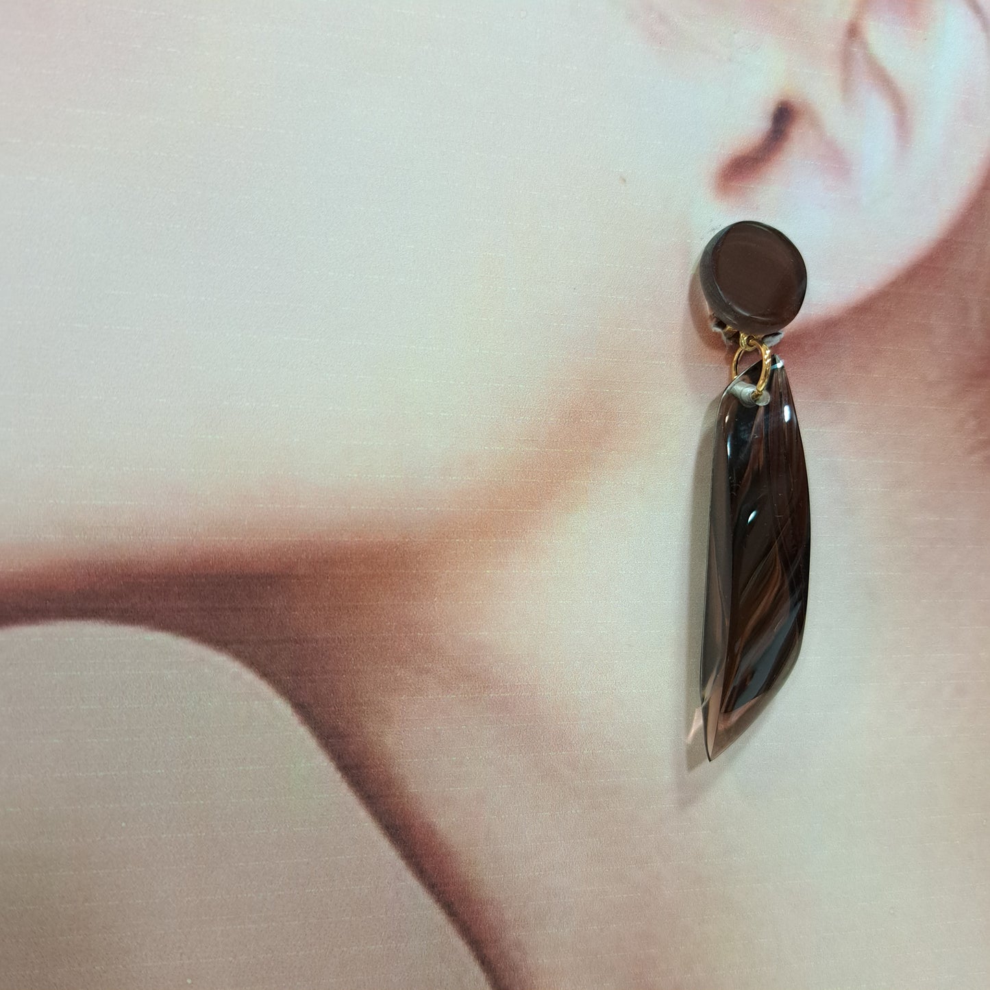 Boucles clips Sculte chocolat VITO