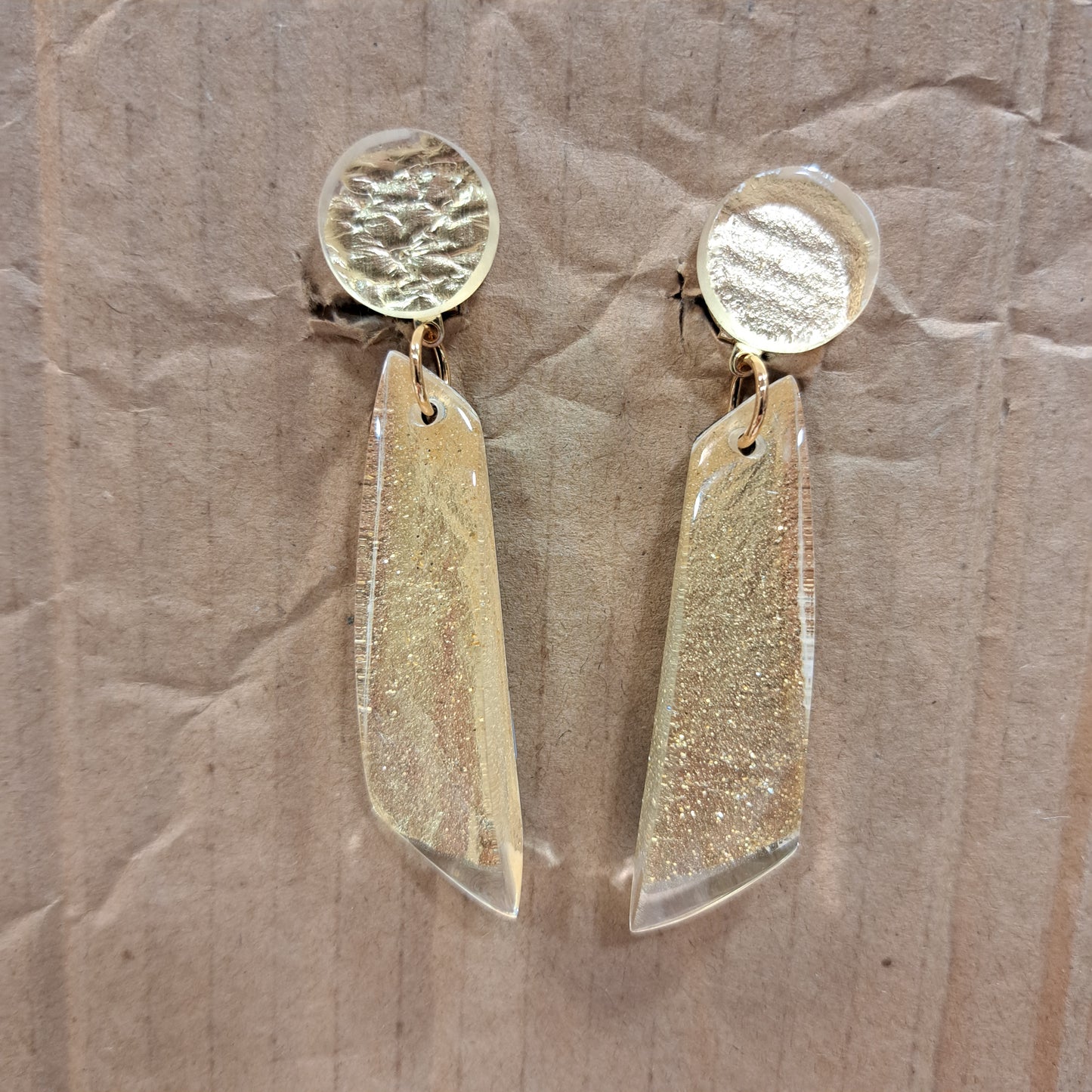 Boucles clips Sculte or VITO