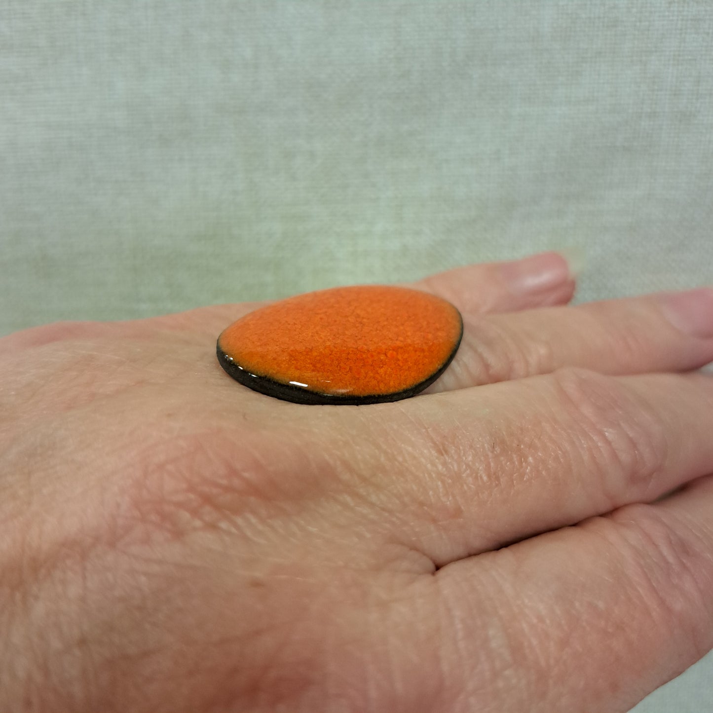 Bague Thelma ovale orange CHRISTINE ALLOING