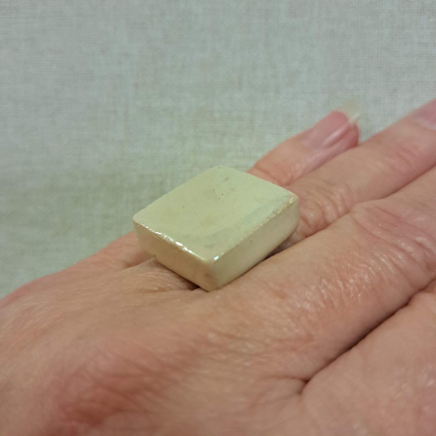 Bague Cubik carrée mercure CHRISTINE ALLOING