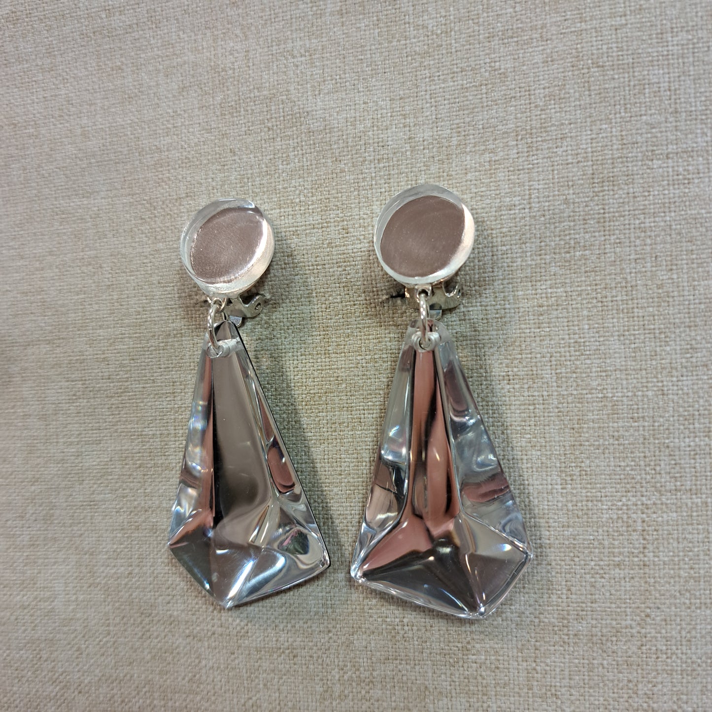 Boucles clips Baroc transparent VITO