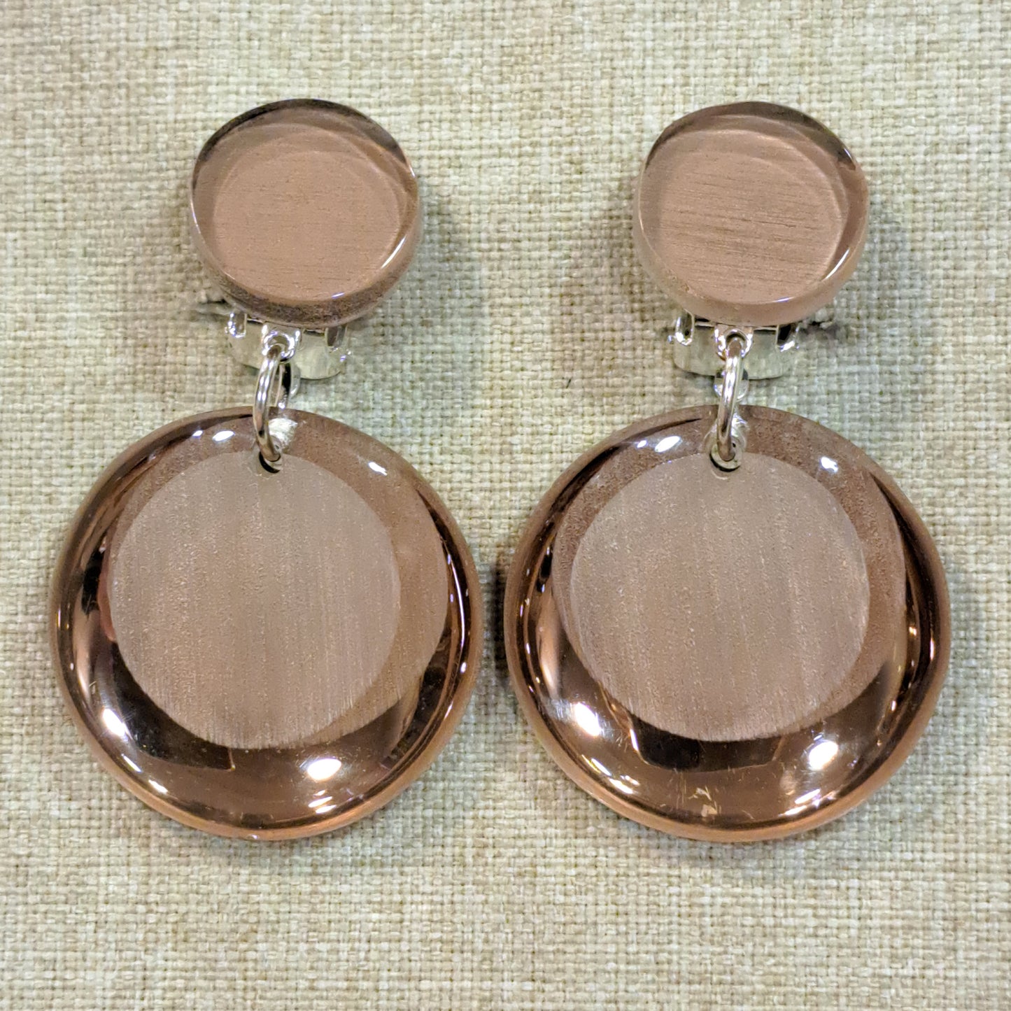 Boucles clips Toscane pendante beige VITO
