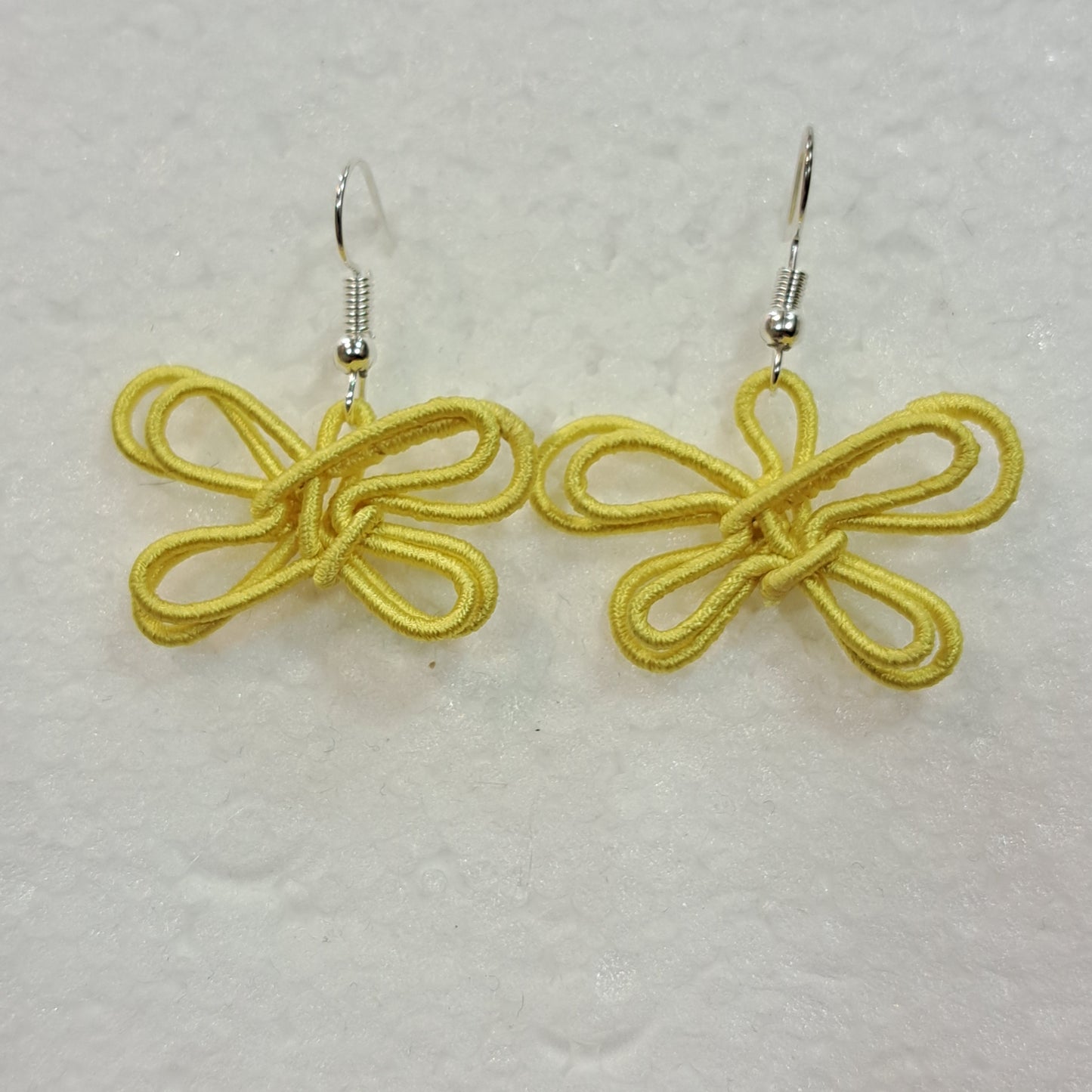 Boucles percées Papillon jaune NAF BIJOUX