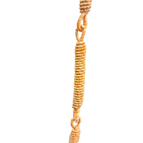Collier sautoir Yadi abricot jaune NAF BIJOUX