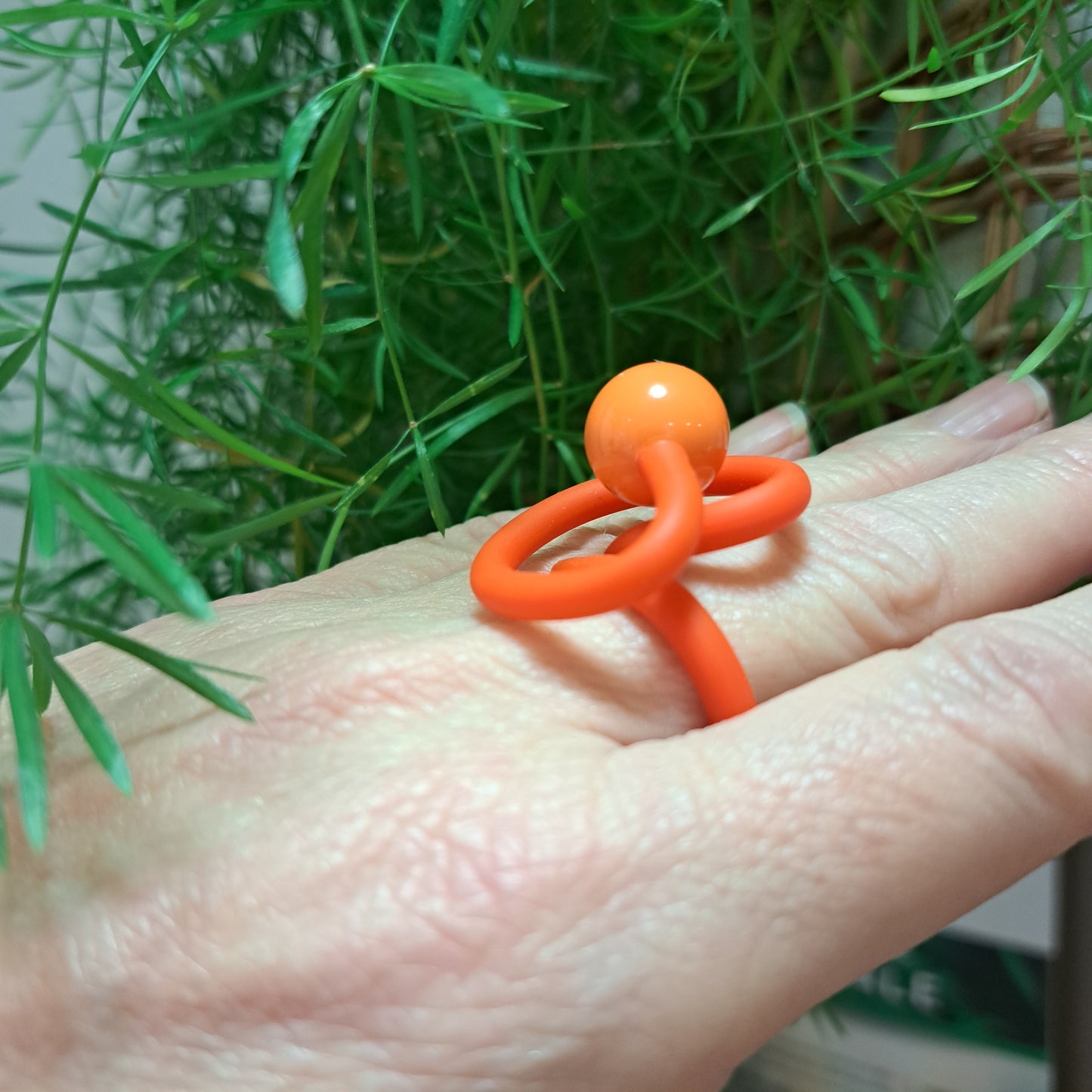 Bague Arteum orange SAMUEL CORAUX