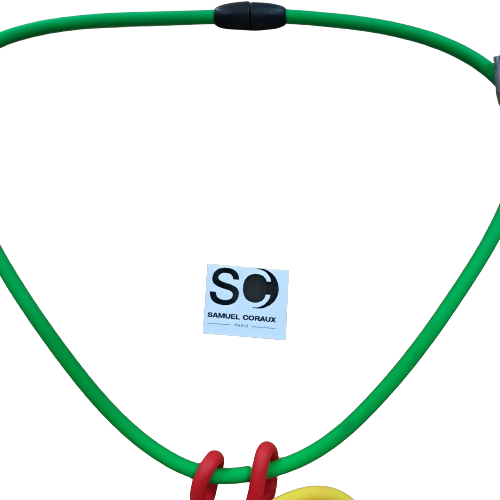 Collier New Médaillon multicolore SAMUEL CORAUX