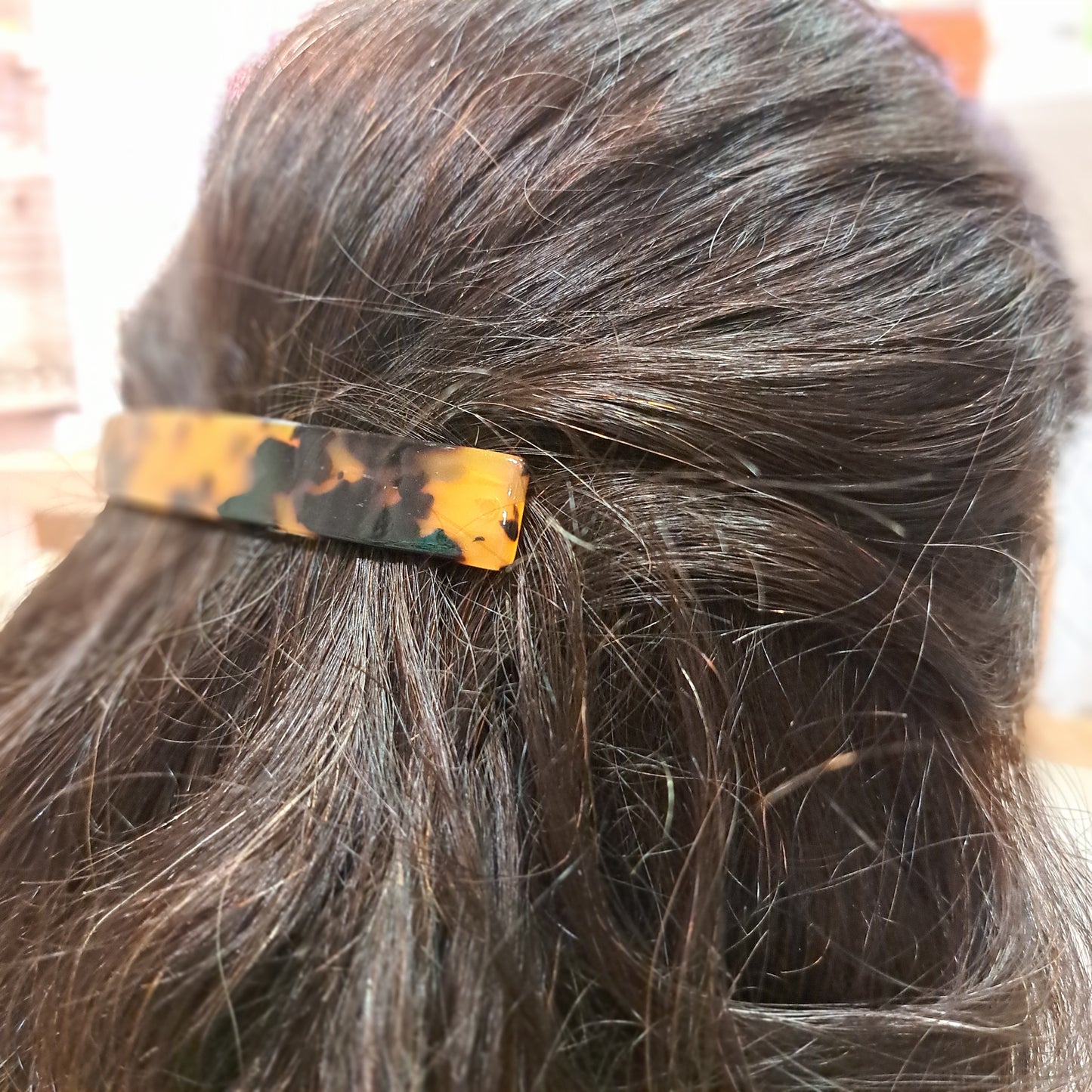 Barrette Rectangle longue écaille LES CLEIAS