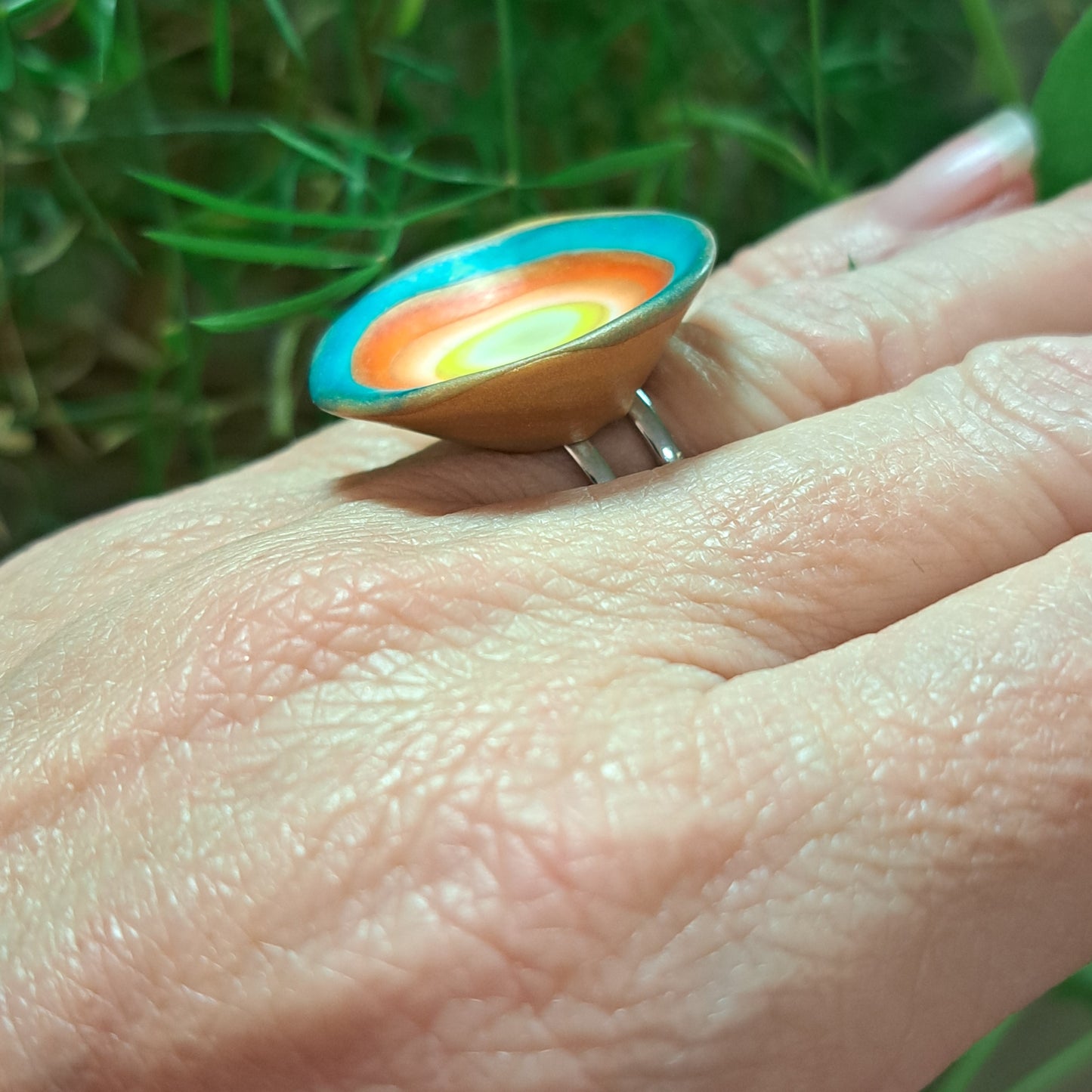 Bague Inspiration "Delaunay" multi LEA AIME LES FLEURS