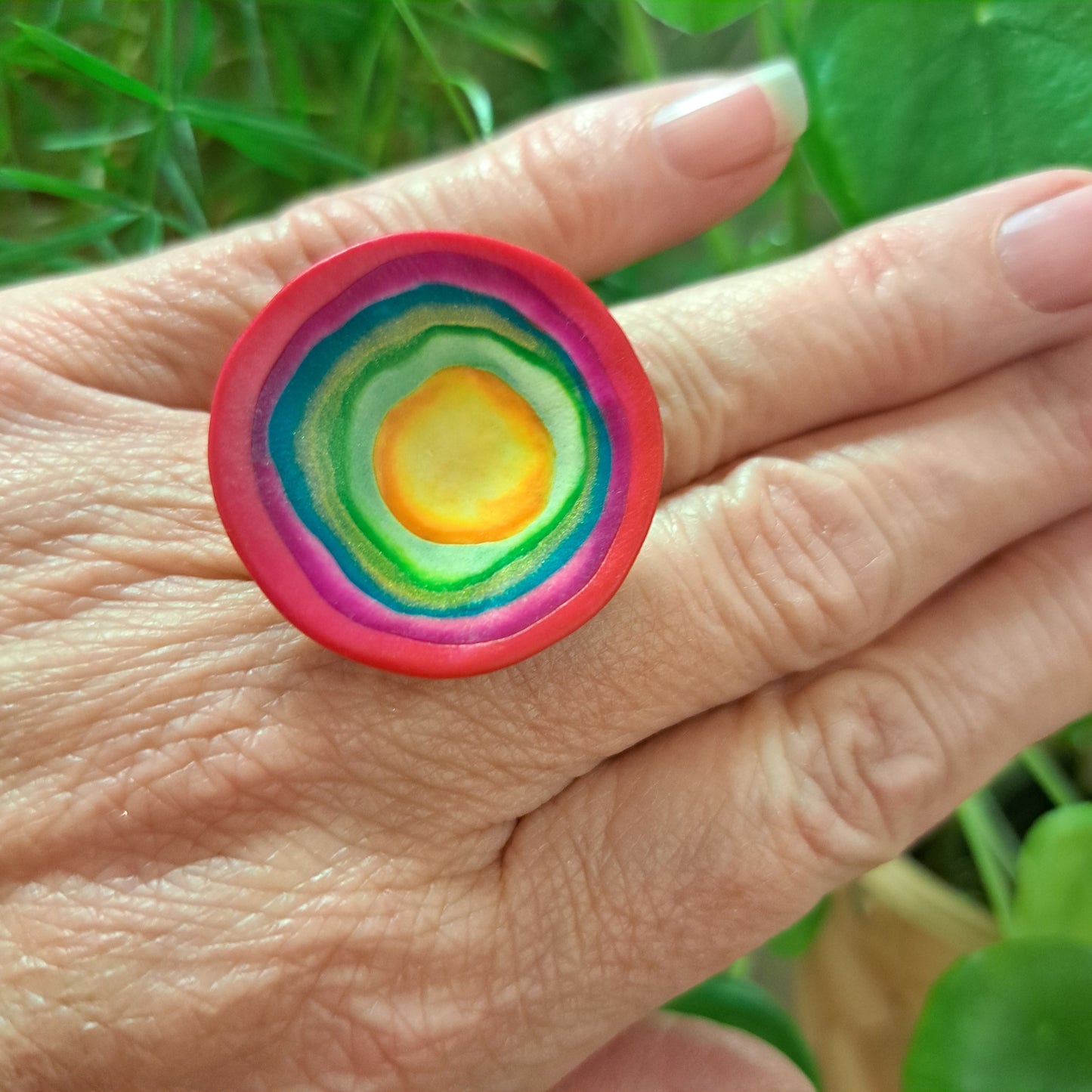 Bague Inspiration "Delaunay" multi LEA AIME LES FLEURS