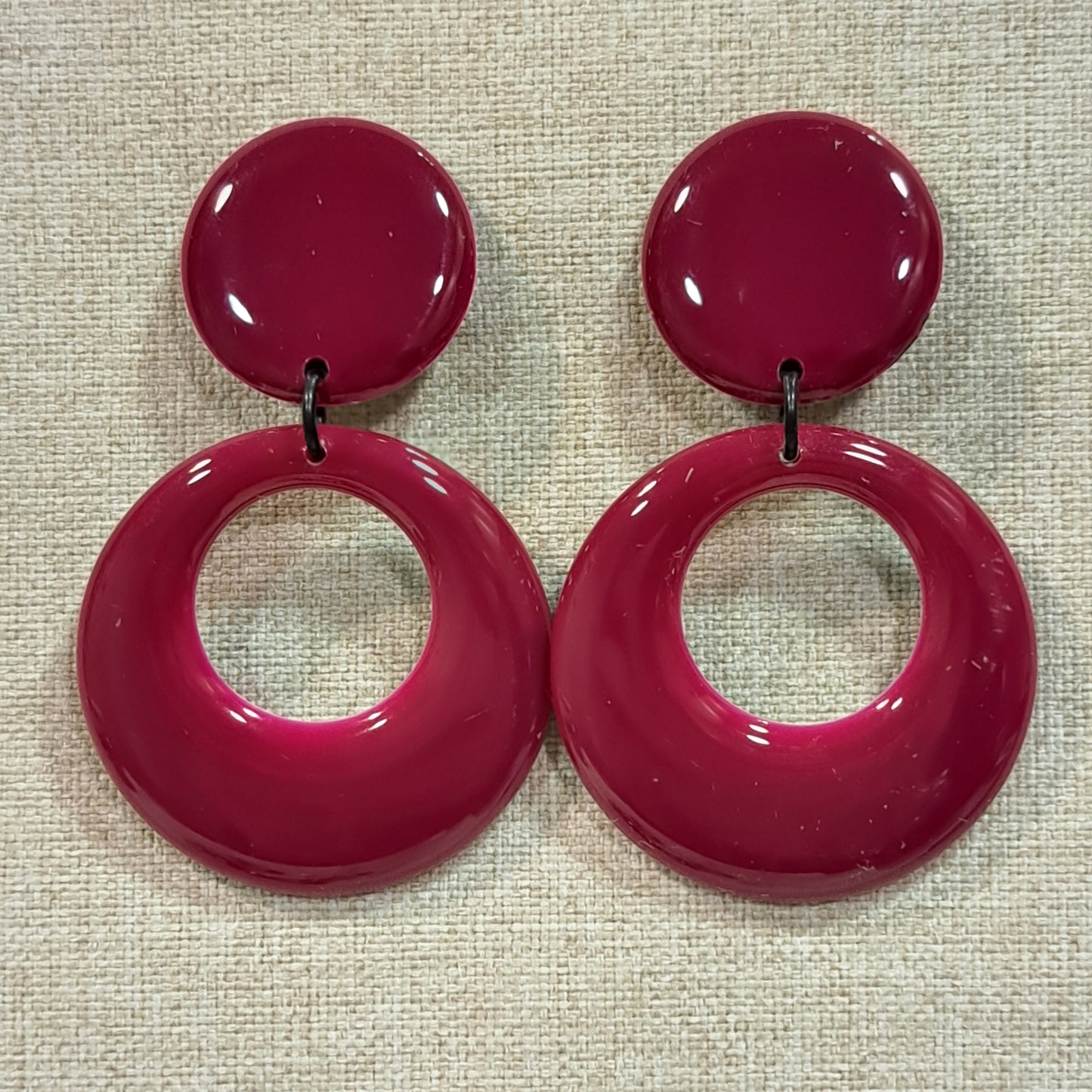 Boucles clips Créole rose THIERRYJOO