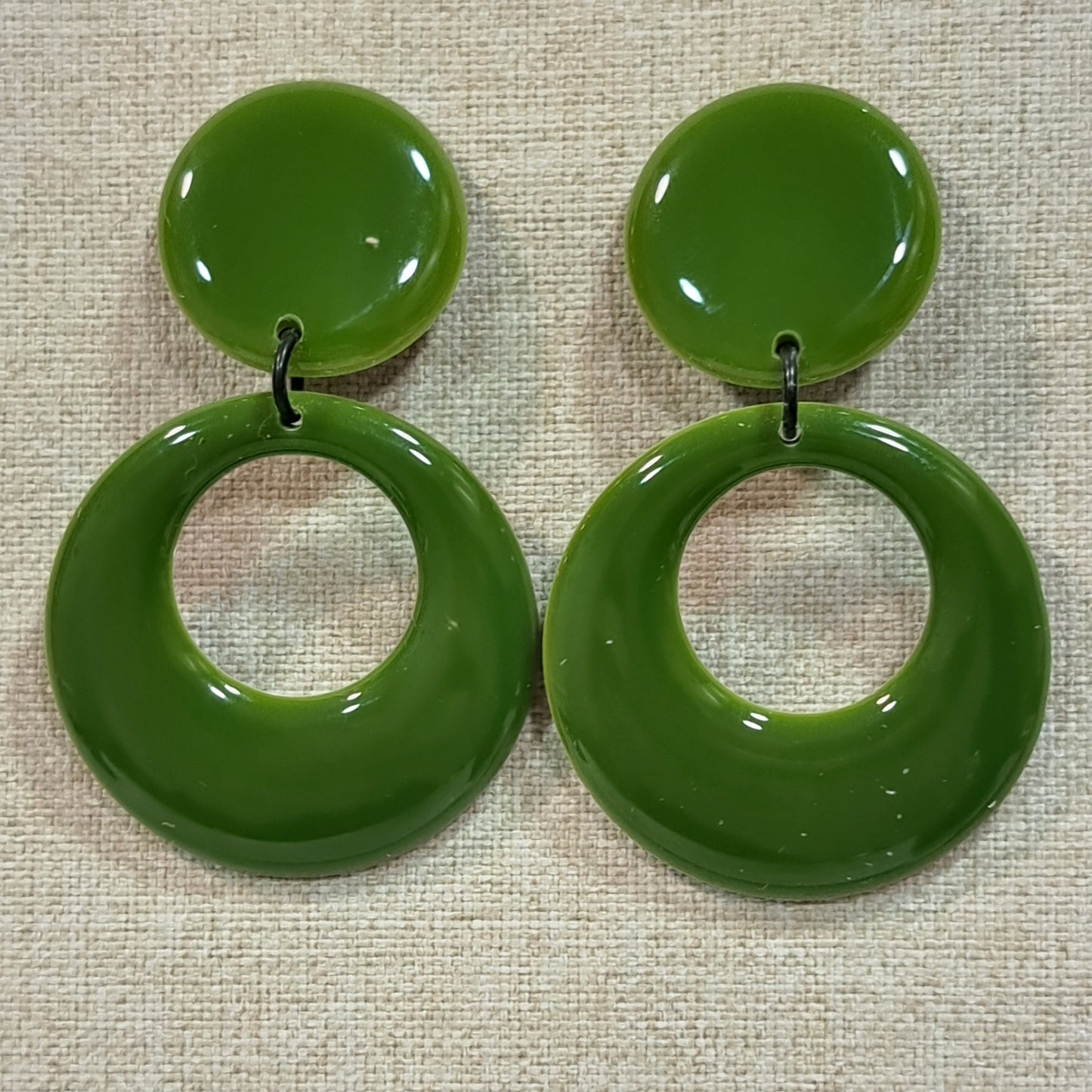 Boucles clips Créole vert kaki THIERRYJOO