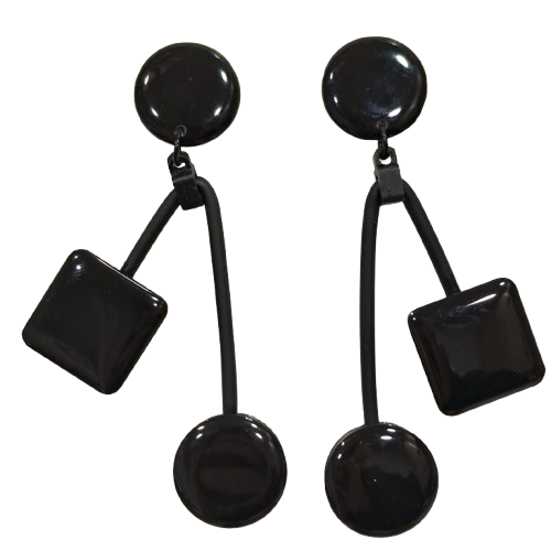 Boucles clips Balancier noir THIERRYJOO