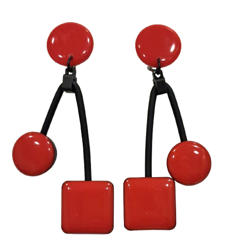Boucles clips Balancier rouge THIERRYJOO