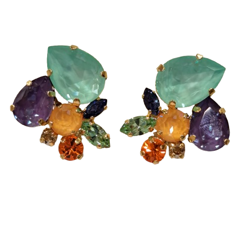 Boucles clips multicolore CREZUS