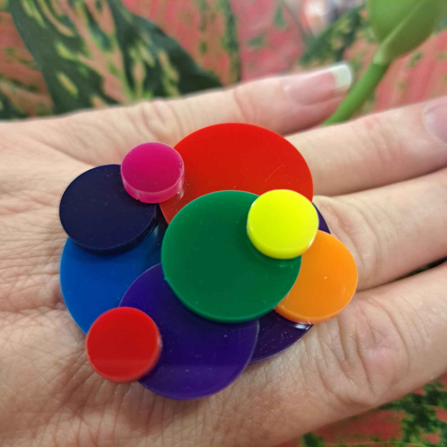 Bague Pastilles GM multicolore FORMESPAZIO