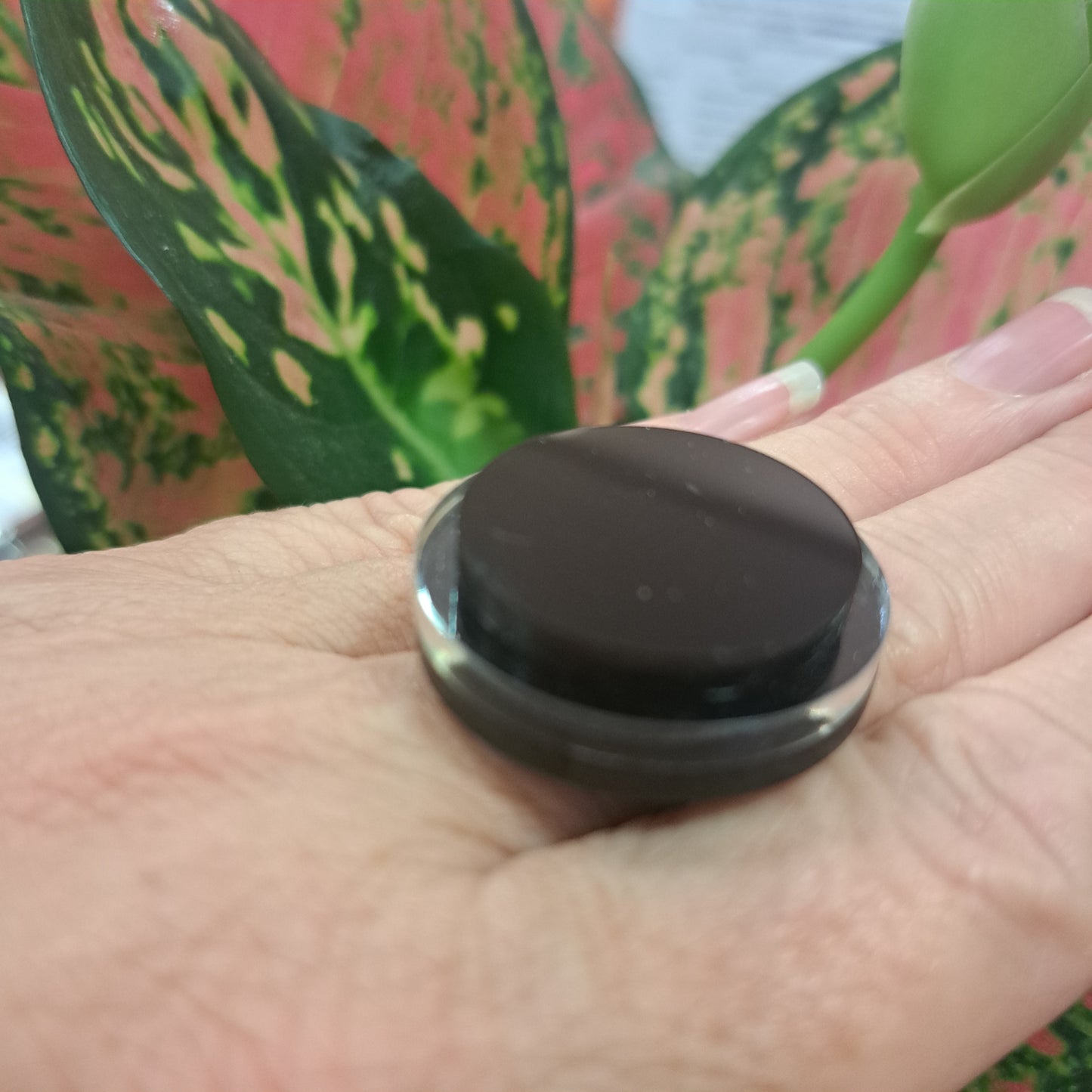 Bague Ronds superposés noir FORMESPAZIO