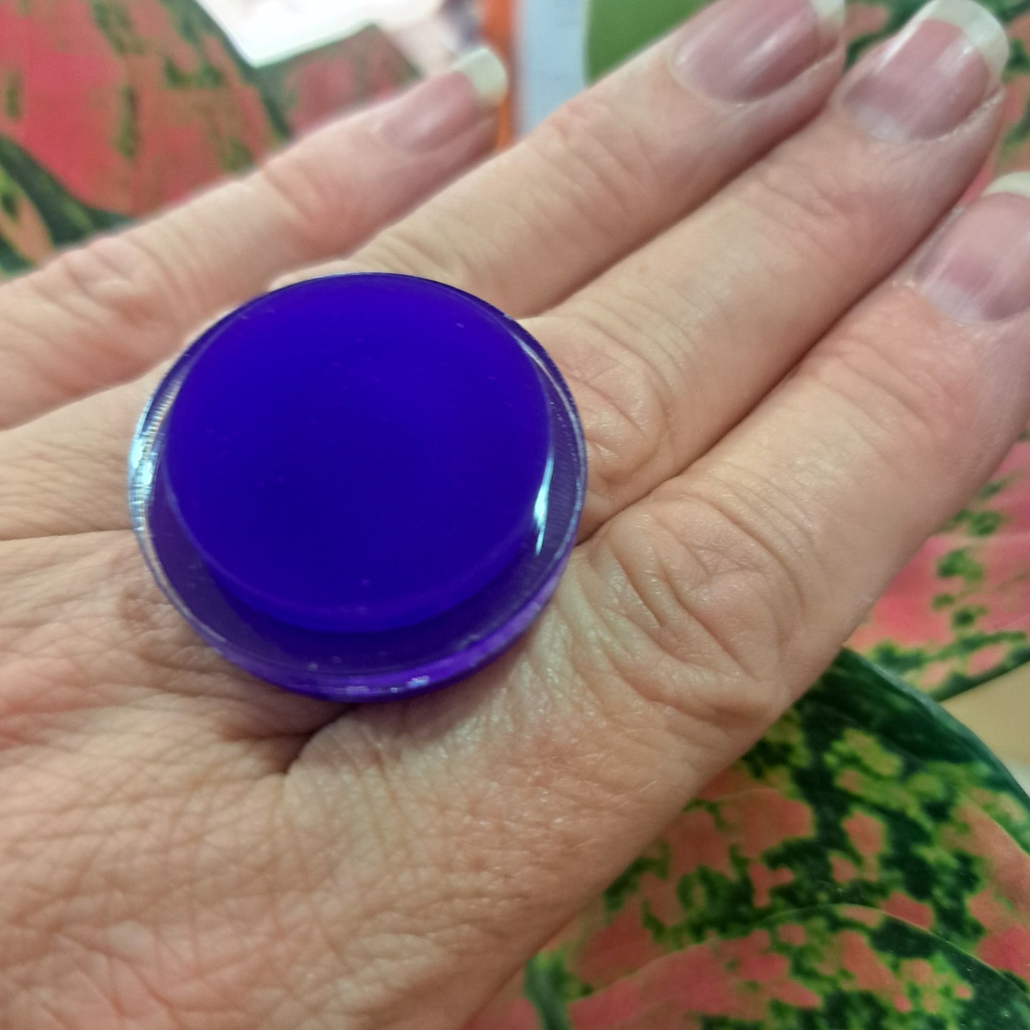 Bague Ronds superposés violet FORMESPAZIO