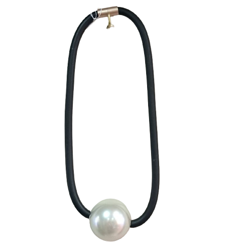 Collier Boule perle noir Fancy