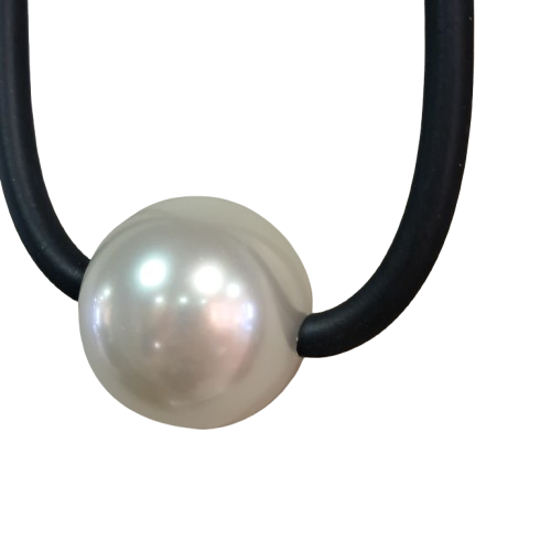 Collier Boule perle noir Fancy