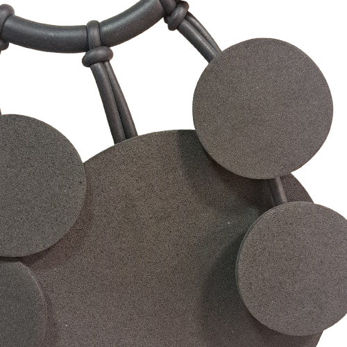 Collier Pastilles plastron noir Fancy