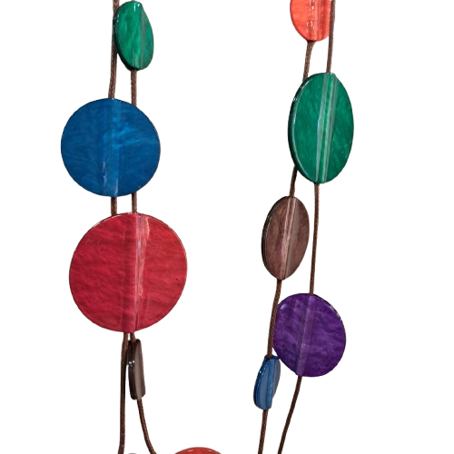 Collier sautoir Pastilles multicolore FANCY F