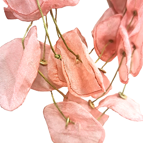 Collier Ras de cou Pétales rose poudré Fancy F