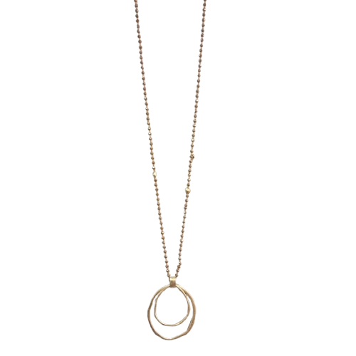 Collier sautoir Pendentif or mordoré FANCY F