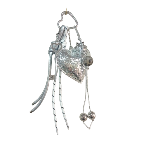 Porte clefs Cœur argent