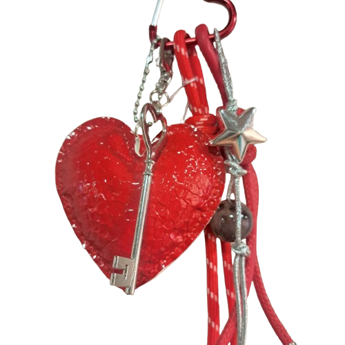 Porte clefs Cœur rouge