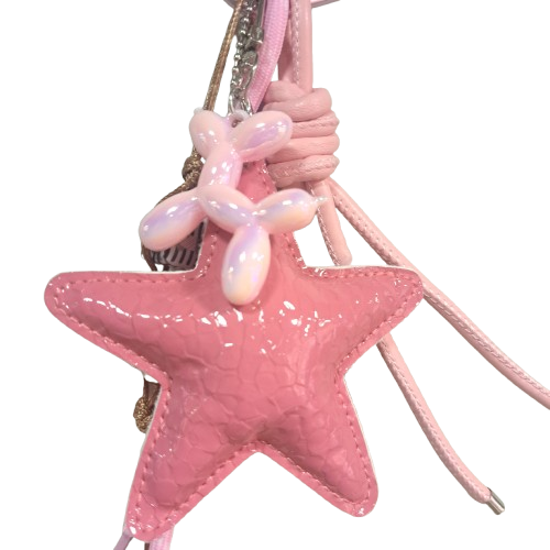 Porte clefs Etoile rose