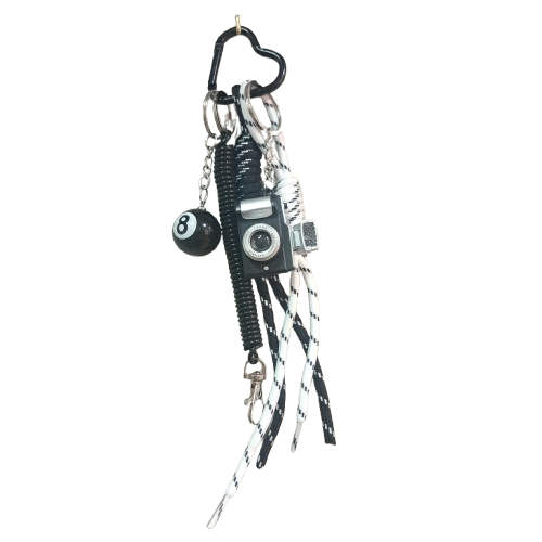 Porte clefs Appareil photo noir