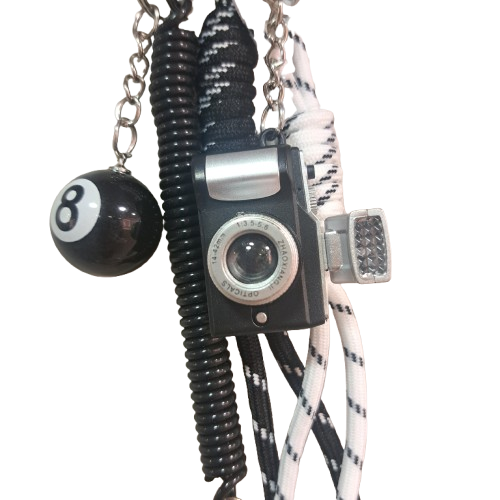 Porte clefs Appareil photo noir