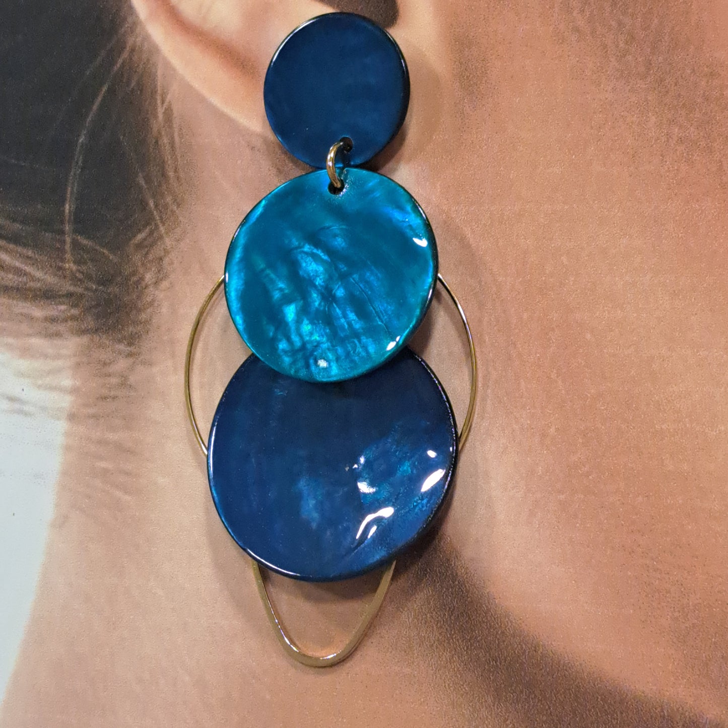Boucles Clips Reine bleu LA PETITE SARDINE
