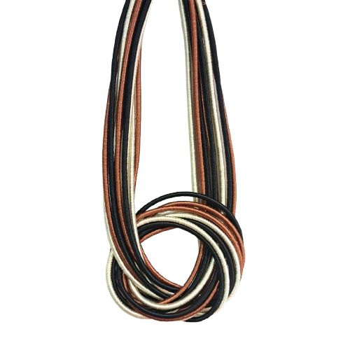 Collier Nudo écru noir marron NAF BIJOUX