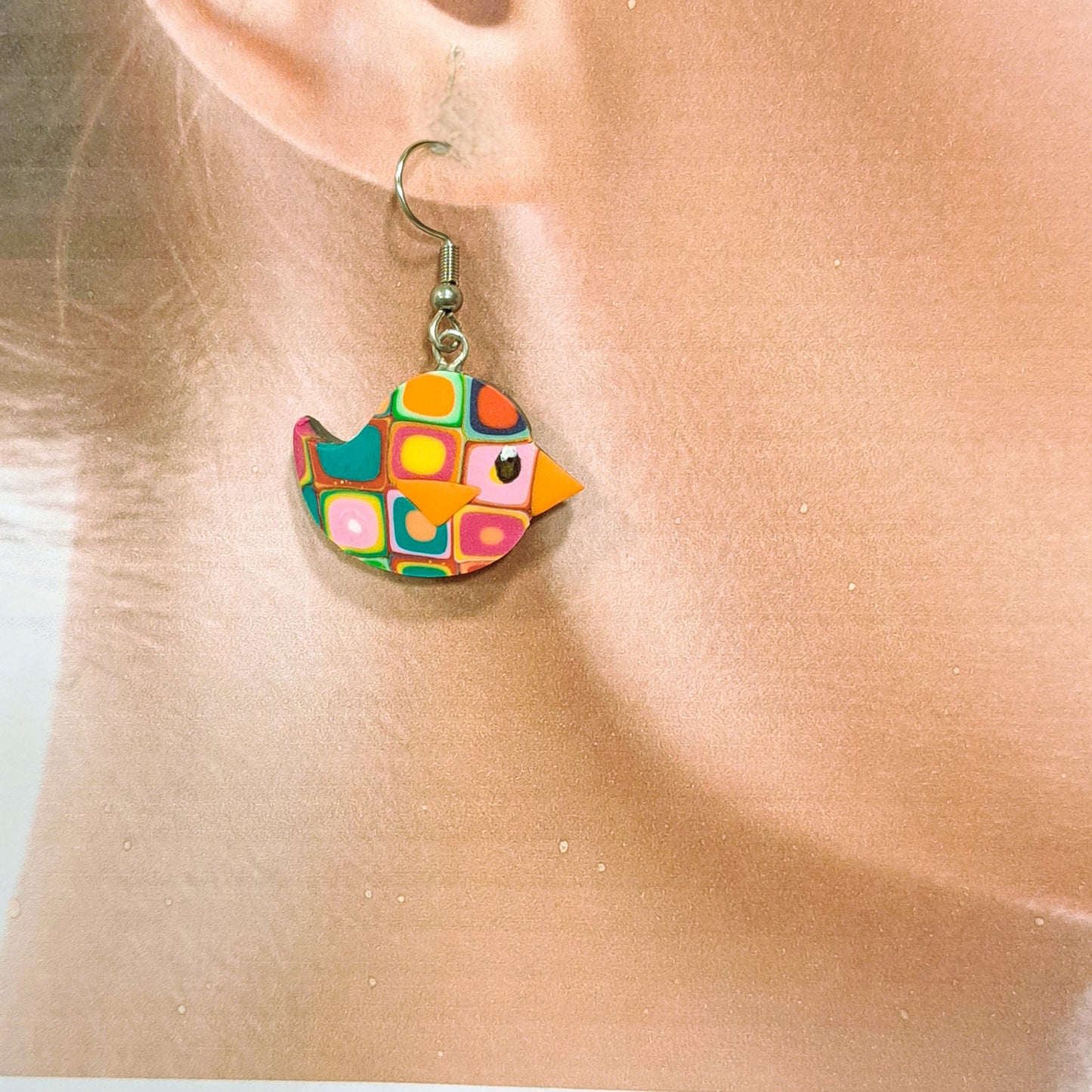 Boucles percées Oiseau LIZ CREATIONS