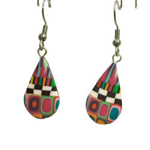 Boucles percées Goutte PM multicolore LIZ CREATIONS