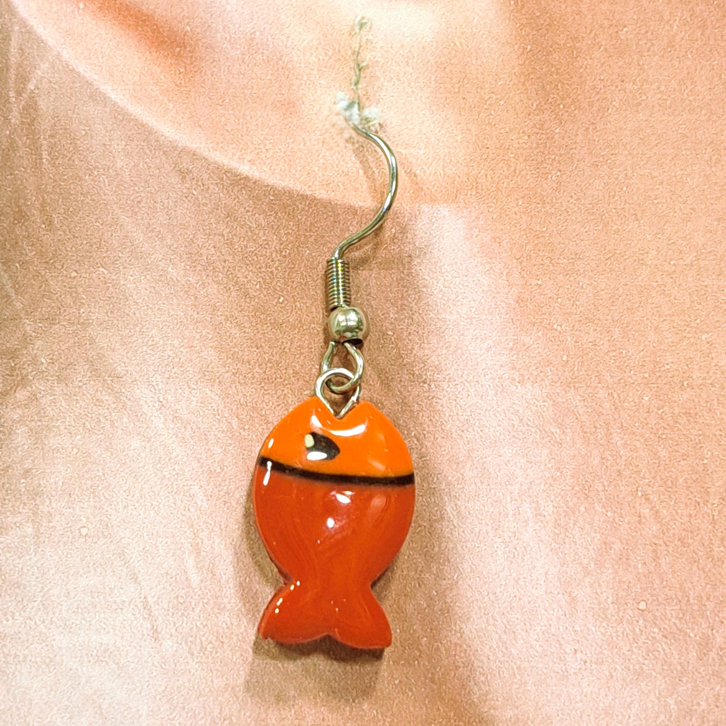 Boucles percées Poisson Aquarium LIZ CREATIONS