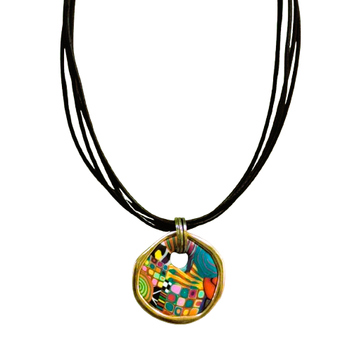 Collier Massaï multicolore or LIZ CREATIONS