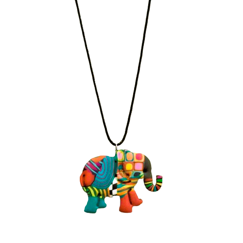Collier Eléphant multicolore LIZ CREATIONS