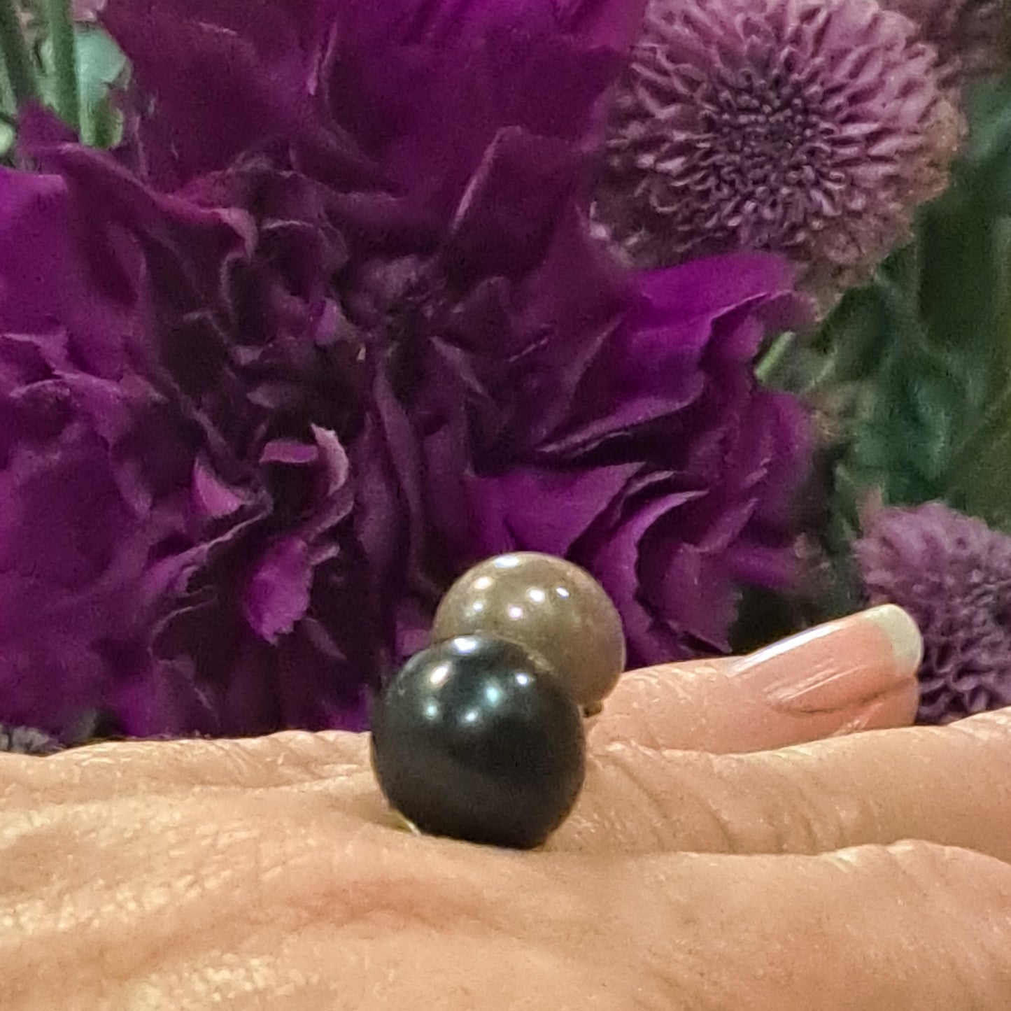 Bague Duo noir marron glacé CHRISTINE ALLOING