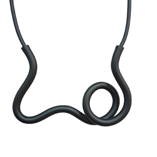 Collier Haring noir SAMUEL CORAUX