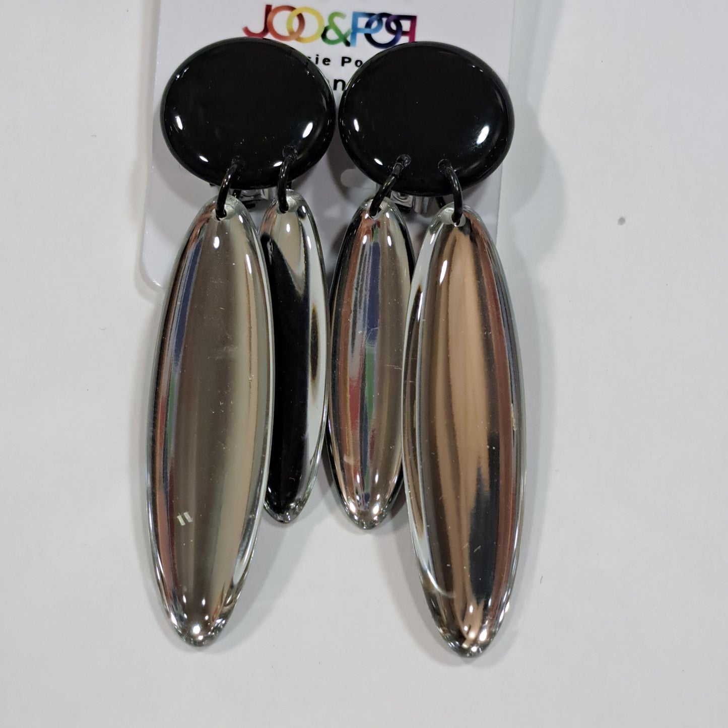 Boucles clips Miroir argent THIERRY JOO